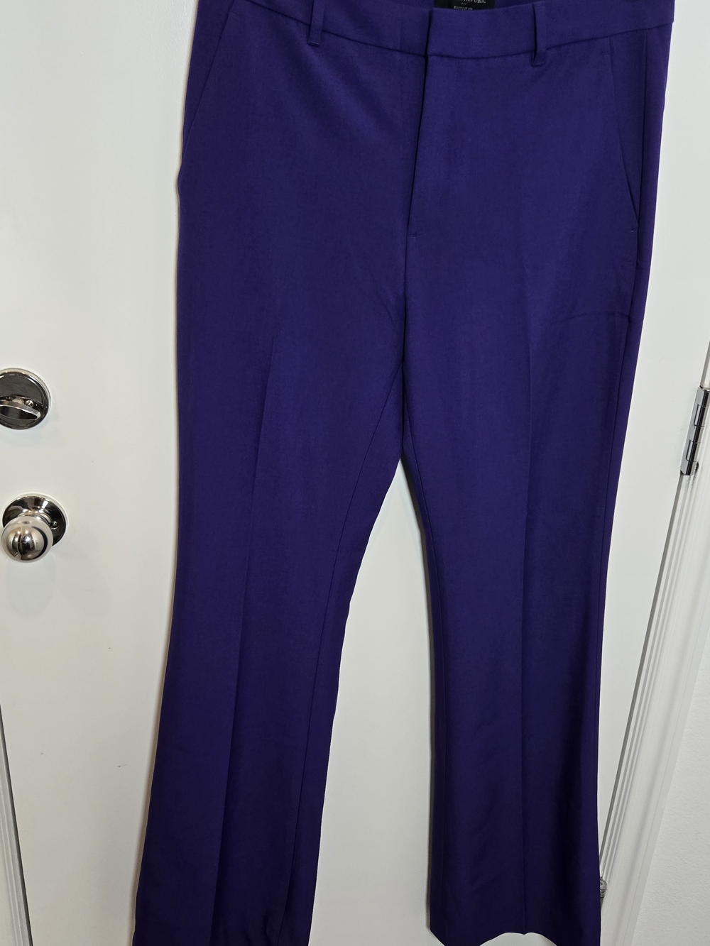 Banana Republic Deep Purple Boot-Cut Dress Pants